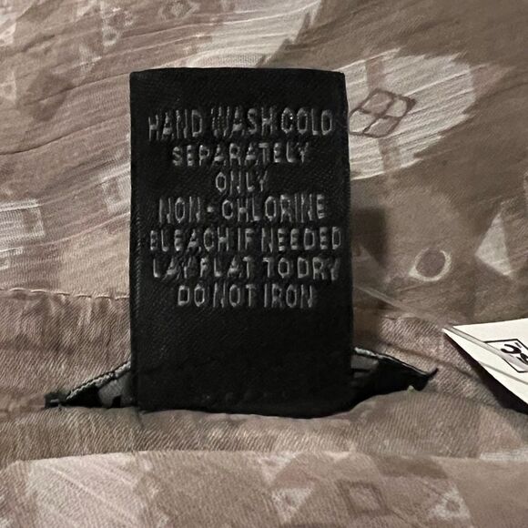 Steve Madden Printed Short Sleeve Kimono Clay Purple One Size New - Picture 8 of 8